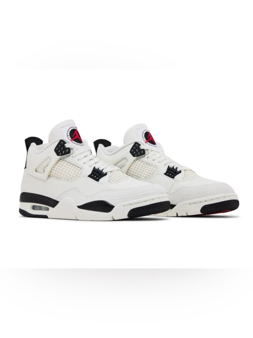 NIB Air Jordan 4 Retro ‘Fight Club’ Basketball Shoes Sail/Black/Univ Red M6/W7.5